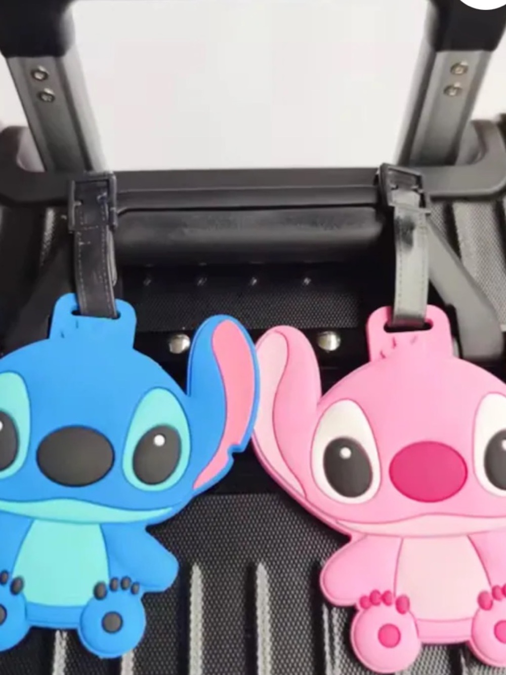 Cute Stitch Luggage Tag Set - Blue & Pink
